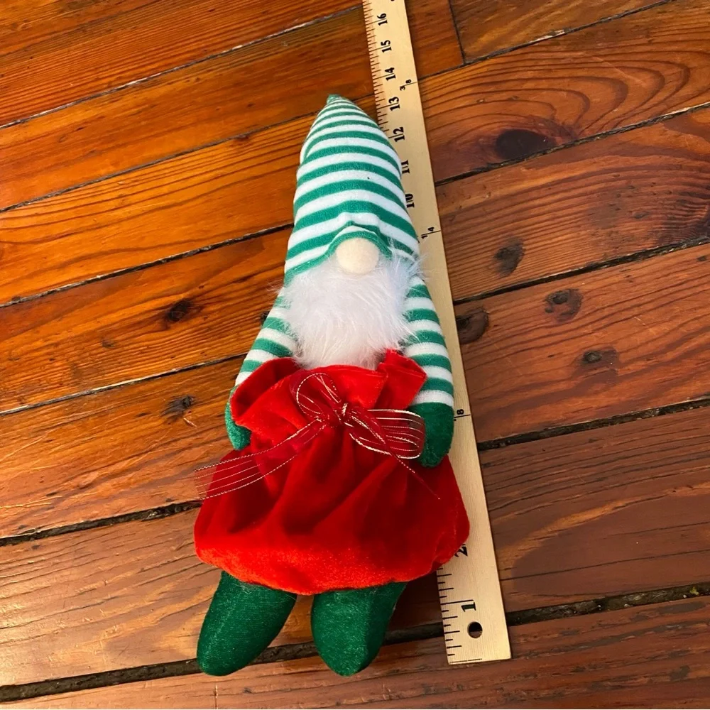 Stuffed Gnome with Pocket for a Present